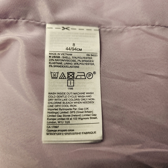 NWT Banana Republic Womens Blush Pink Fully Lined Blazer Snap Closure Size 8 - Picture 3 of 4